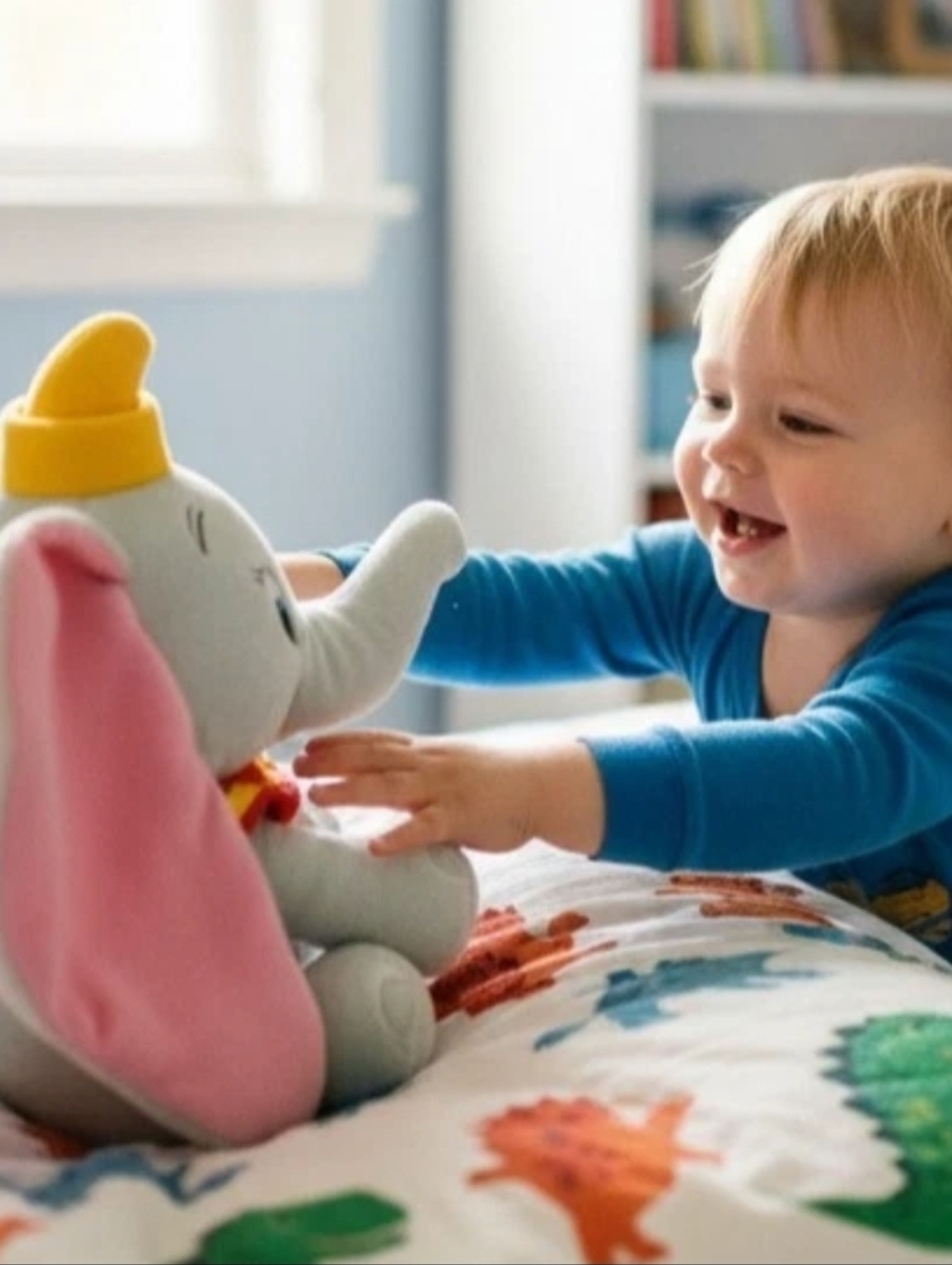 Disney Plush Dumbo the Flying Elephant Kohls Cares Stuffed Animal Toy 12" 2014 - Picture 2 of 10